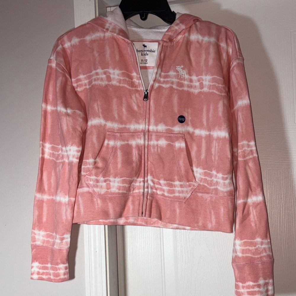 Abercrombie & Fitch Pink Tie-Dye Hoodie